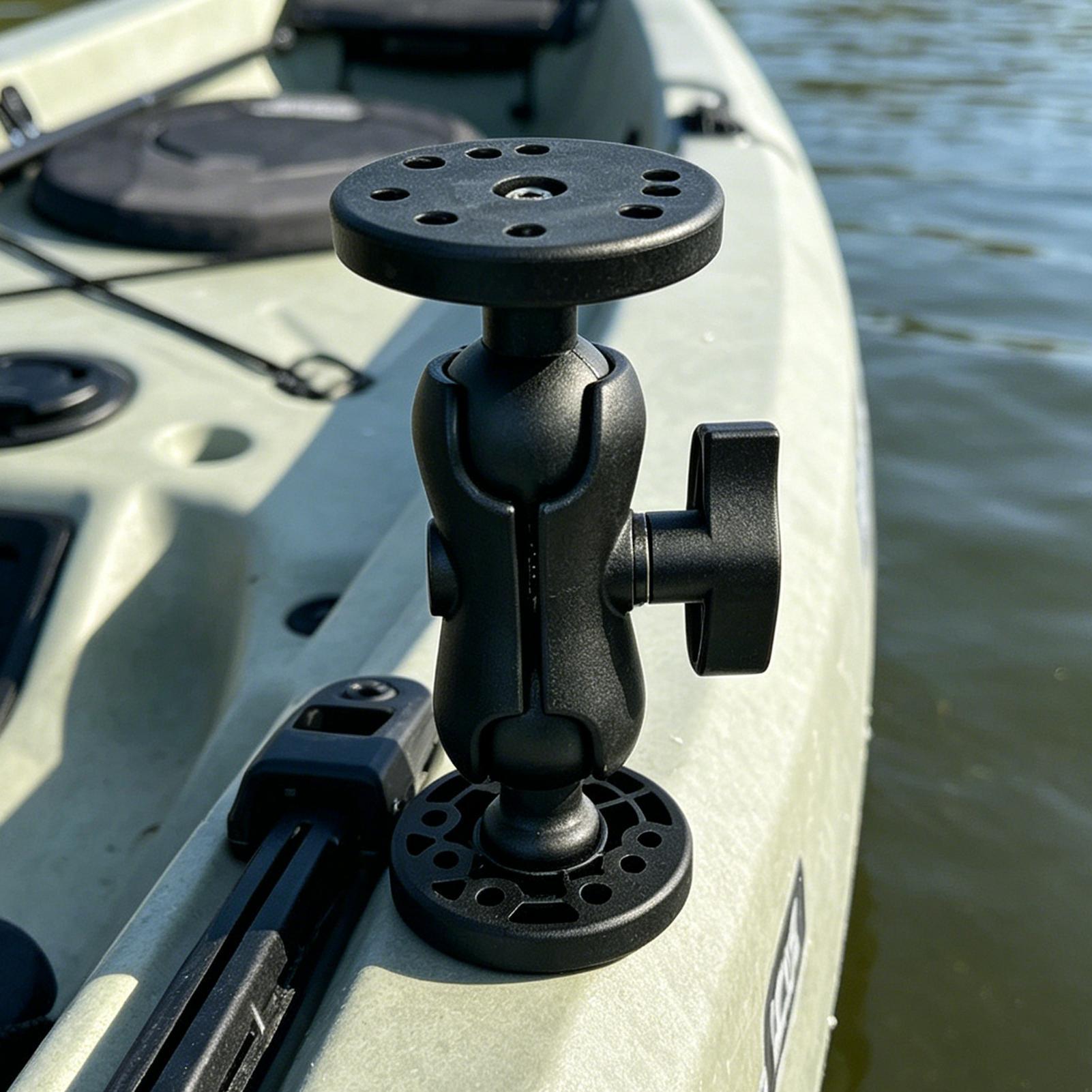 Fishing Kayak Fish Finder Mount - Kajak-Fischfinder-Halterung 360 Grad Verstellbare Kajak-Geberhalterung Fischfinder-Halterungen