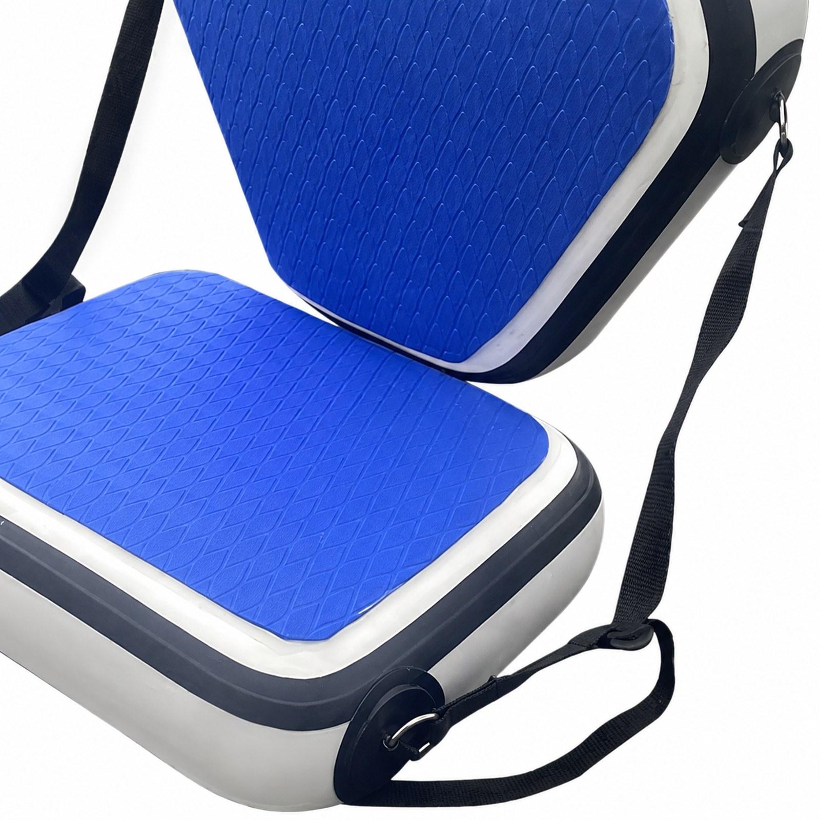 Fishing Kayak Seat - Verstellbarer PVC-Kajaksitz Aufblasbarer Bootsstuhl Ergonomisches Rückenkissen