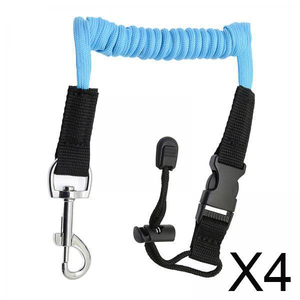 Fishing Kayak Paddle Leash - Kajak-Paddel-Leine, Bungee-Kabelhalter, flexibler Riemen, Angelruten-Halteband für