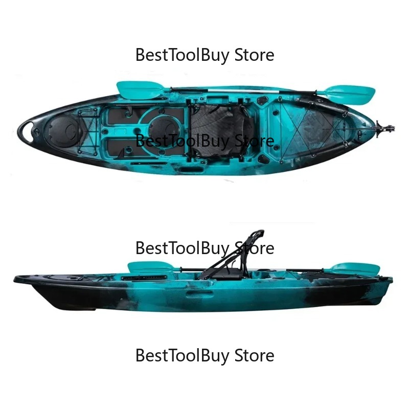 Fishing Kayak Sit In - Erstklassiges Sit-on-Top Angelkajak mit Zubehör für