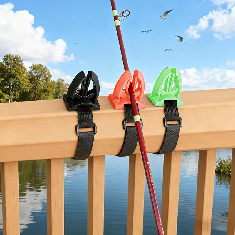 Fishing Kayak Rod Holder - Schnellverschluss-Clip mit Riemen zur Stangenbefestigung für