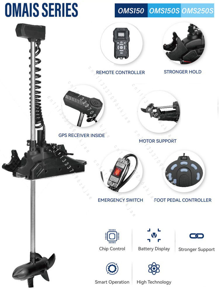 Fishing Kayak Trolling Motor - Aktionsangebot: Elektrischer Trolling-Außenbordmotor für Pontonboote, Kanus,