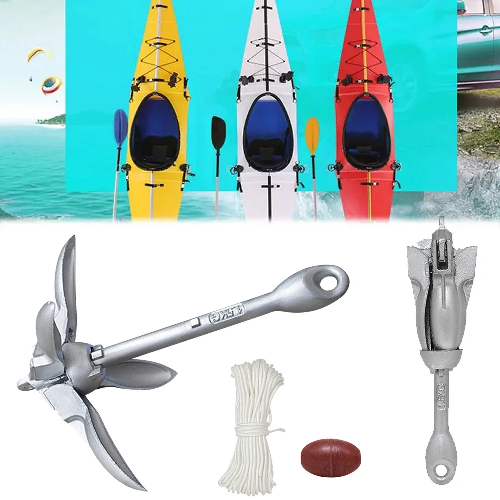 Fishing Kayak Anchor - 0,7 kg 1,5 kg Edelstahl faltbare