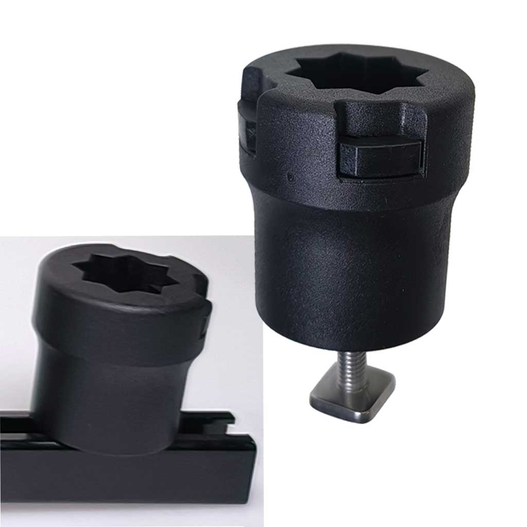 Fishing Kayak Fish Finder Mount - 1 Stück Kajak-Gleitgelenk-Adapter für Kanu, Beiboot,