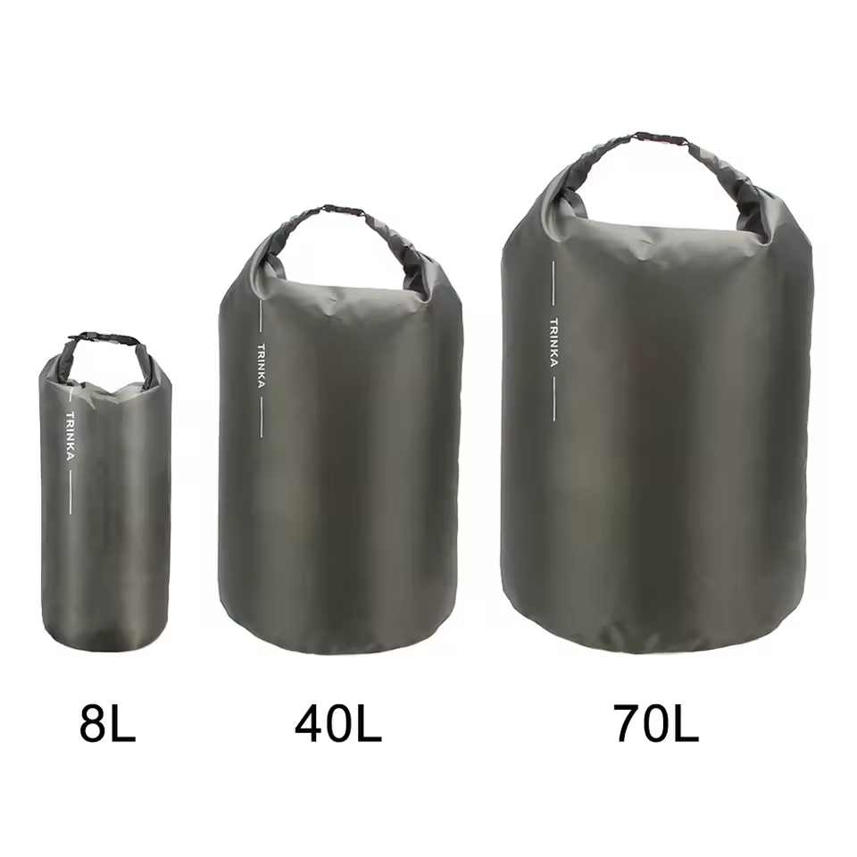 Fishing Kayak Storage Bag - 8L 40L 70L wasserdichter Roll-Top-Trockensack, tragbarer