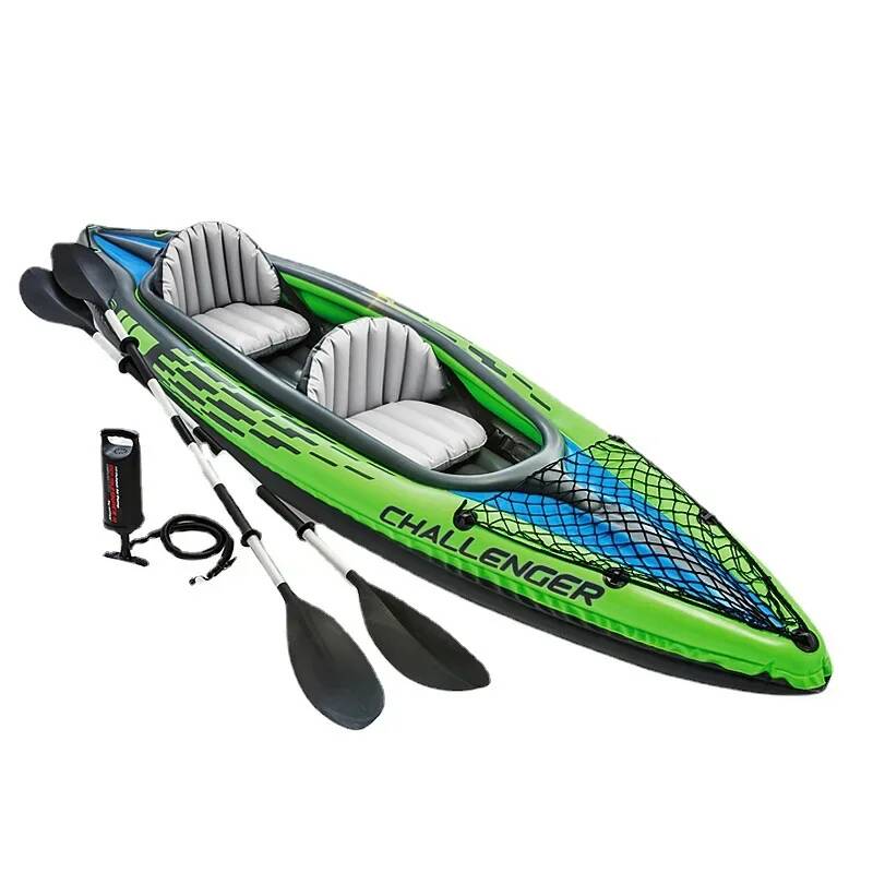 Fishing Kayak Inflatable - 1/2-Personen-Kajak Aufblasbares Schlauchboot Rafting Doppel-Kampfboot Rafting-Kajak