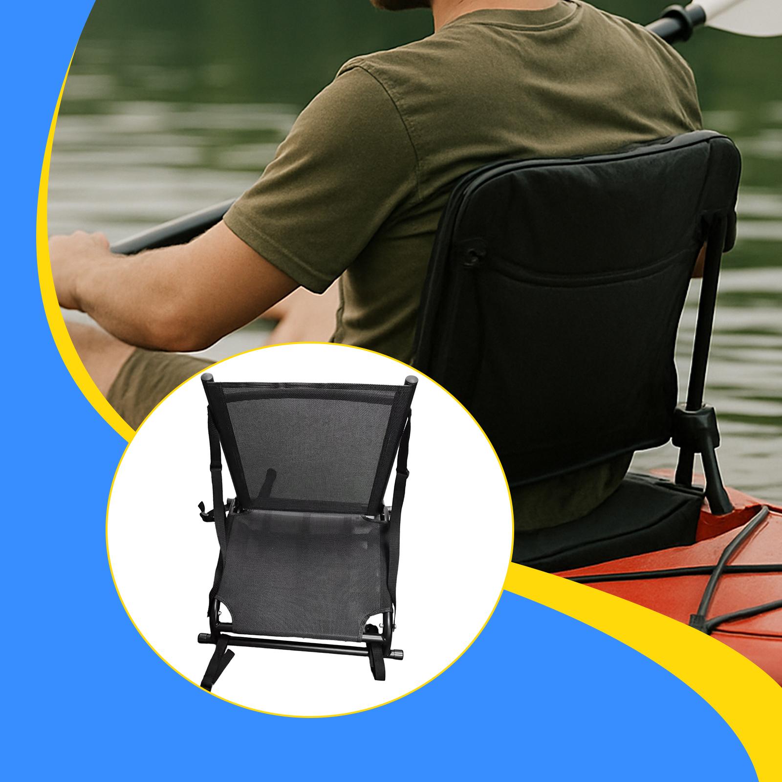 Fishing Kayak Seat - Kajaksitz mit Rückenstütze, zusammengeklappt, zum Sitzen,
