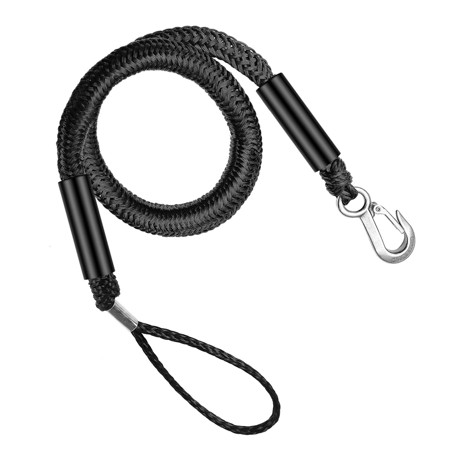 Fishing Kayak Anchor - Anker-Bungee-Festmacherleine mit Stoßdämpfung, Elastische Premium-Bungee-Festmacherseile für
