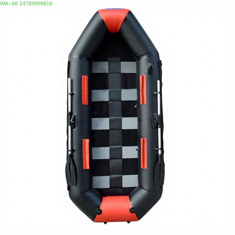 Fishing Kayak Inflatable - Leichtes Aufblasbares Gummi-Kajak mit Luftboden-Set für