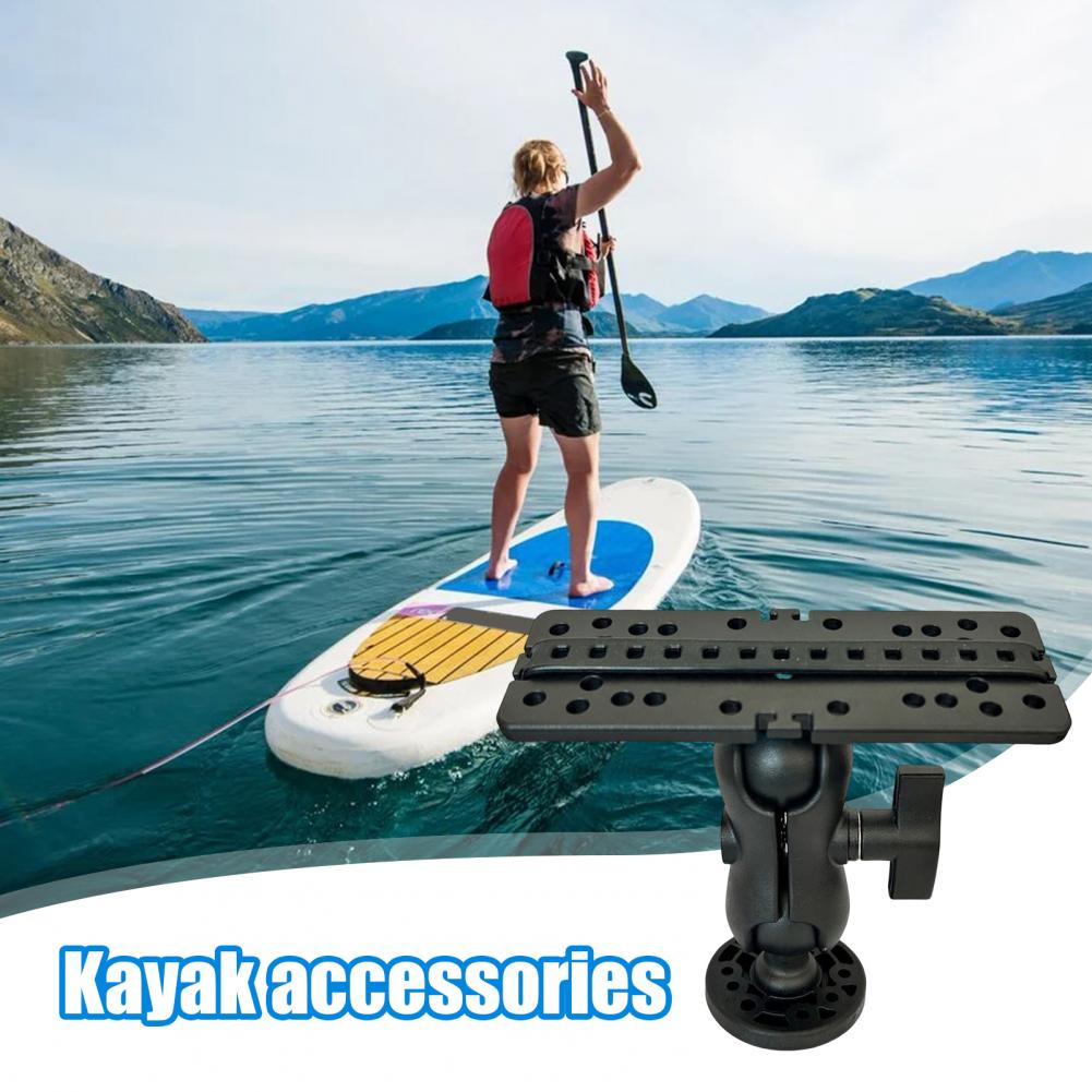 Fishing Kayak Fish Finder Mount - Verstellbare Fischfinder-Halterung Kajak-Fischfinder-Montagebasis mit 360°-Drehung °