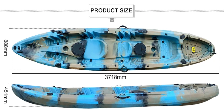 2026 Rotationsgeformtes Tandem – Fishing Kayak Sit In Bewertung und Preis